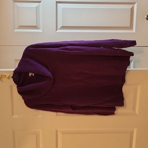 Purple Cowl Neck Sweater